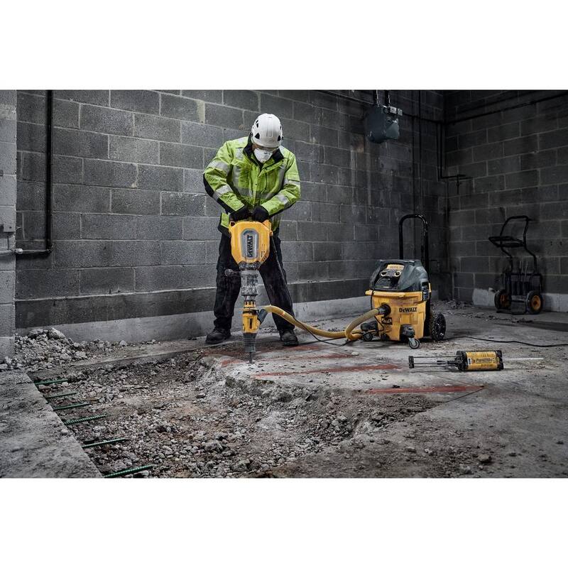 Martillo demoledor en línea DEWALT de 27 libras con SDS MAX de 3/4 de pulgada y 15 amperios - Kit D25911K.