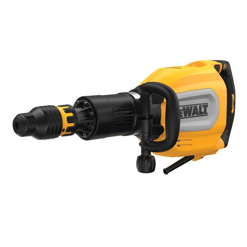 Martillo demoledor en línea DEWALT de 27 libras con SDS MAX de 3/4 de pulgada y 15 amperios - Kit D25911K.