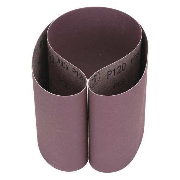 Cinturón de lijado 3M, recubierto, 6 pulgadas de ancho, 48 pulgadas de largo, Grano P120, No Aplicable, Óxido de Aluminio, 341D, Café - 7000118868