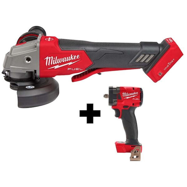 Milwaukee Tool M18 Fuel Brkng Grndr, 3/8 CP Ipct Wrnch - 2882-20, 2854-20