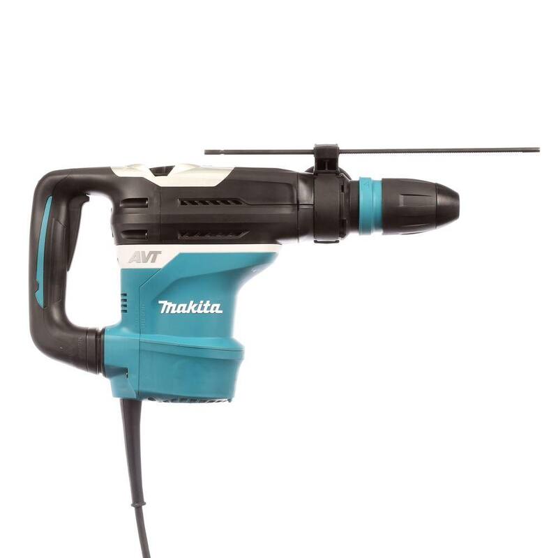 Martillo rotativo SDS-MAX con cable Makita de 11 amperios y 1-9/16 pulgadas con tecnología AVT (Anti-Vibration Technology) para concreto/mampostería con estuche resistente - HR4013C