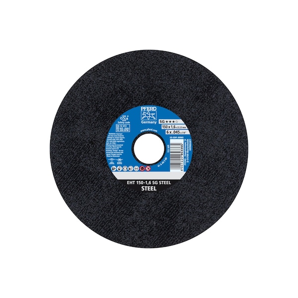 Rueda de corte de Pferd de 6" x .045", 7/8" A.H. - SG STEEL - Tipo 1 - 69965