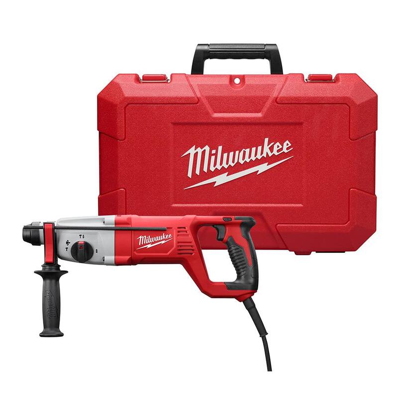 Martillo rotativo de mango en D con cable de 8 amperes y 1 pulgada SDS de Milwaukee - 5262-21
