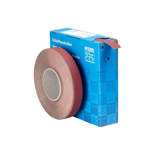Rollo de Taller Pferd de 1 pulgada - Resina/Resina Resistente - Rollo de 50 yardas - Óxido de Aluminio - 400 Granos - 47126