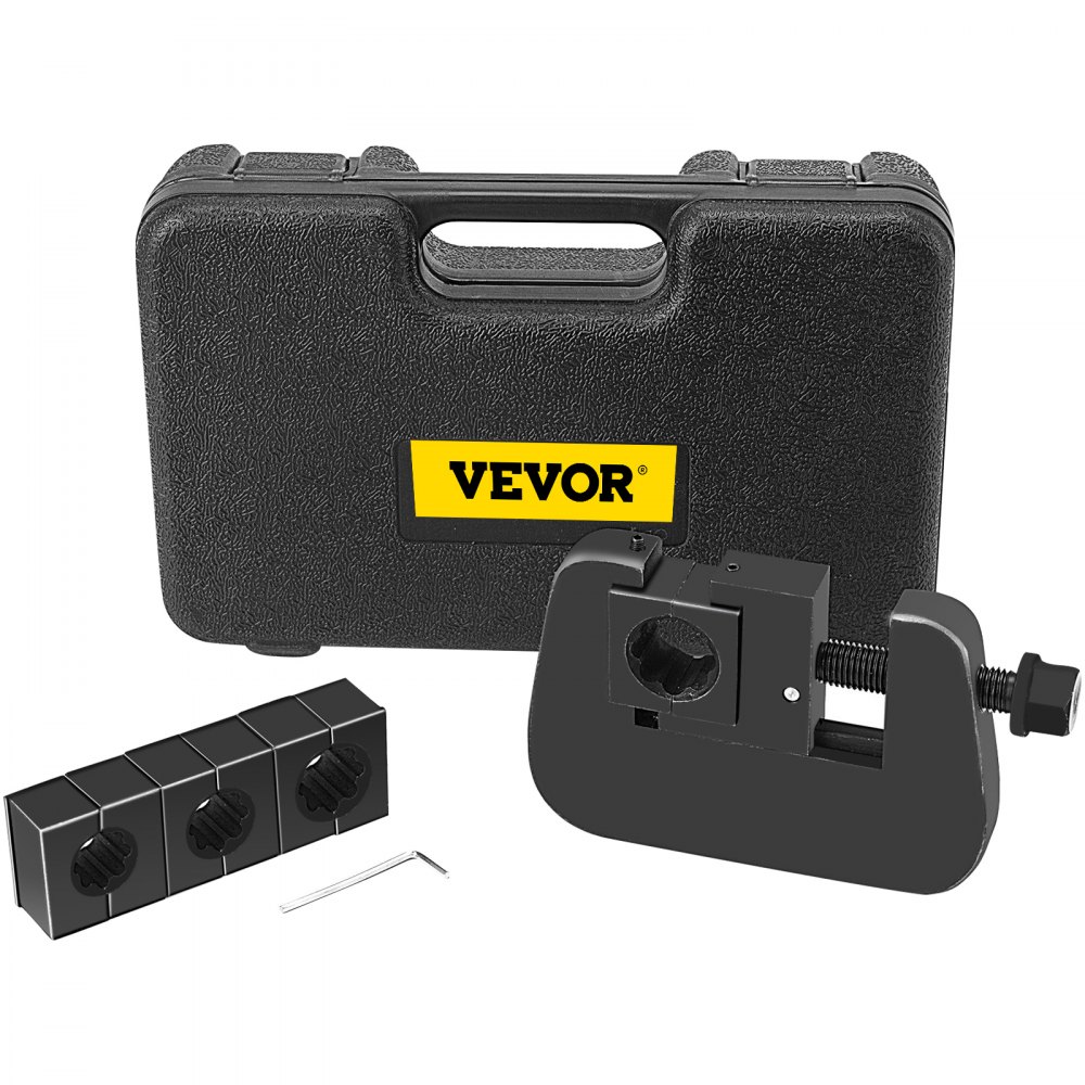 VEVOR 7843B Manual A/C Hose Crimper Kit,Handheld Air Hose Crimper Tool Kit with 4 Dies Whole Set #6#8#10#12,A/C Hose Crimper Repair Tool Kit Die Set,for Crimping Automotive Air Conditioning Pipes - YGQA-CRGYKQTJ0001V0