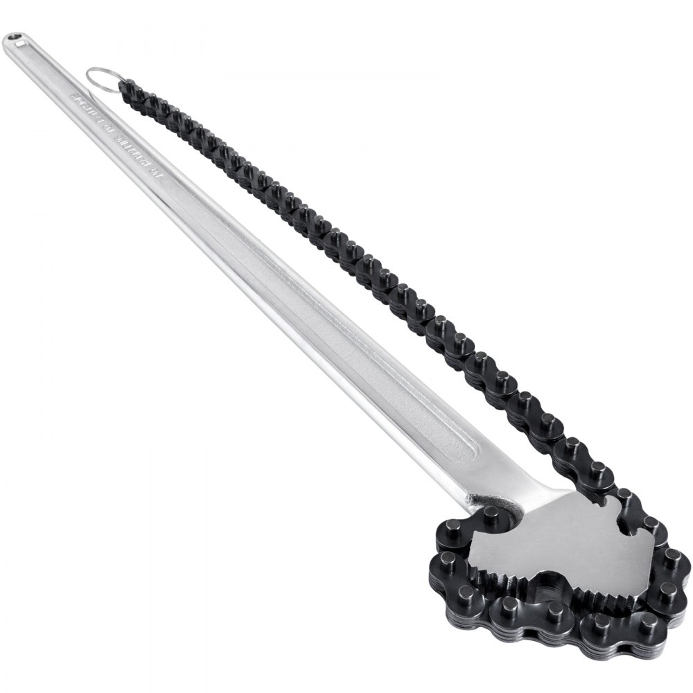 VEVOR 24inch Chain Wrench Carbon Steel Chain Pipe Wrench Heavy Duty 6.7inch Diameter Capacity Chain Strap Filter Wrench - YGQLTGZQ000000001V0