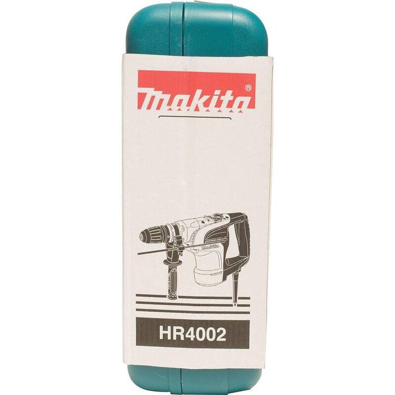 Martillo rotativo SDS-MAX de concreto/mampostería con cable de 10 Amp y 1-9/16 pulgadas de Makita con mango lateral y estuche rígido - HR4002