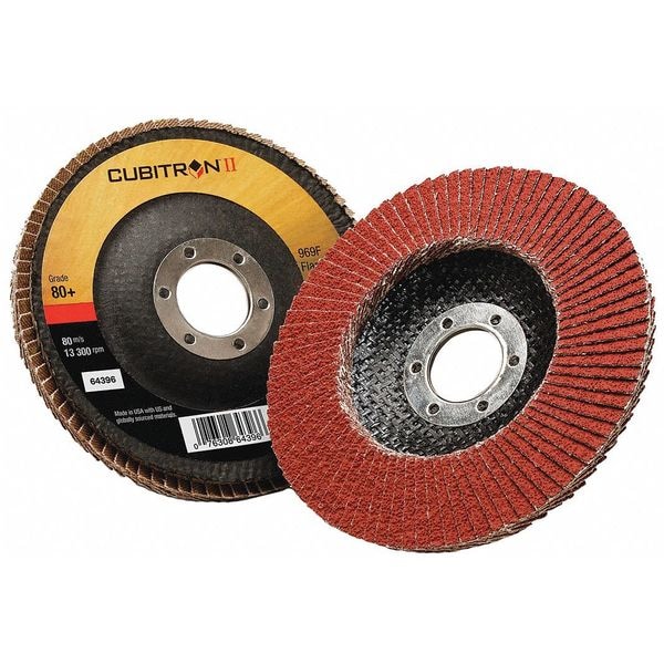 Disco de aletas Cubitron de 3M, Tipo 29, 4-1/2" de diámetro, 80 Granos - 7100104990