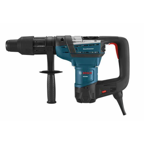Martillo rotativo SDS-Max de concreto/mampostería con velocidad variable con cable de 12 amp, 1-9/16 pulgadas de Bosch con estuche de transporte - RH540M