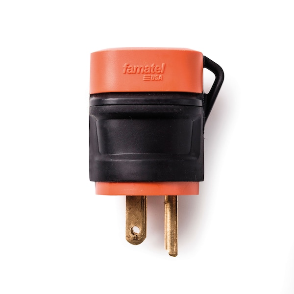 Easylife Tech 15 Amp 125V Grounded Repl Plug Heavy-Duty w/Rubber Grip UL Listed - 0-1115-R