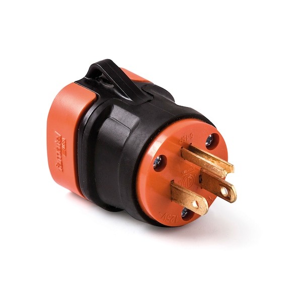 Easylife Tech 15 Amp 125V Grounded Repl Plug Heavy-Duty w/Rubber Grip UL Listed - 0-1115-R