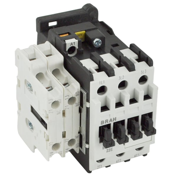 Brah Electric , Replacement 22A 600V 3P with 24VAC Coil for World Series Contactor 3TF3311-0AC2 - B3TF3311-0AC2