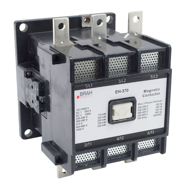 Brah Electric , Replacement 400A 600V 3P with 240VAC Coil for EH Series Contactor EH-370-30-22AK - BEH-370-30-22AK