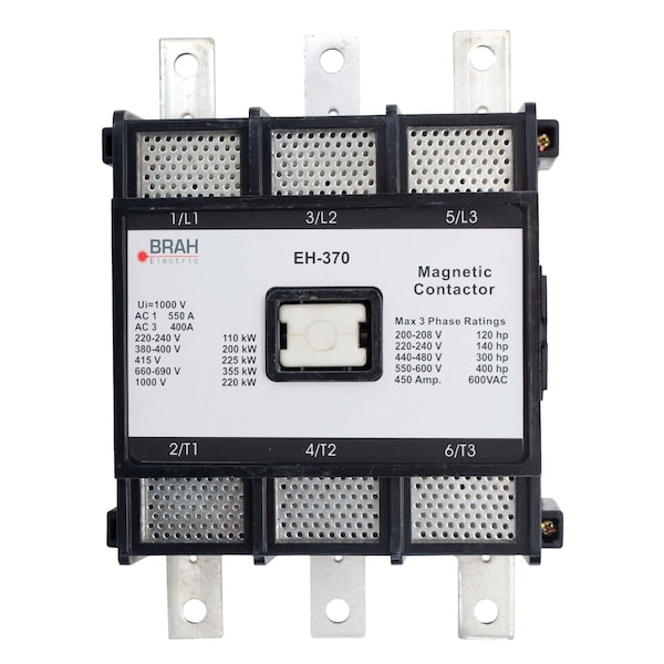 Brah Electric , Replacement 400A 600V 3P with 240VAC Coil for EH Series Contactor EH-370-30-22AK - BEH-370-30-22AK