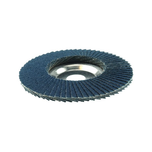 Weiler 4" Disco de Aletas Tiger Disc, Cónico (TY29), Respaldo de Aluminio, 60Z, 5/8" - 50504