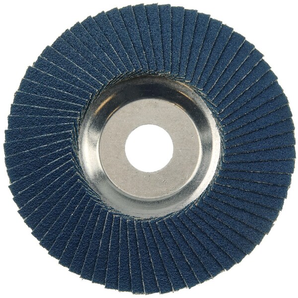 Weiler 4" Disco de Aletas Tiger Disc, Cónico (TY29), Respaldo de Aluminio, 60Z, 5/8" - 50504