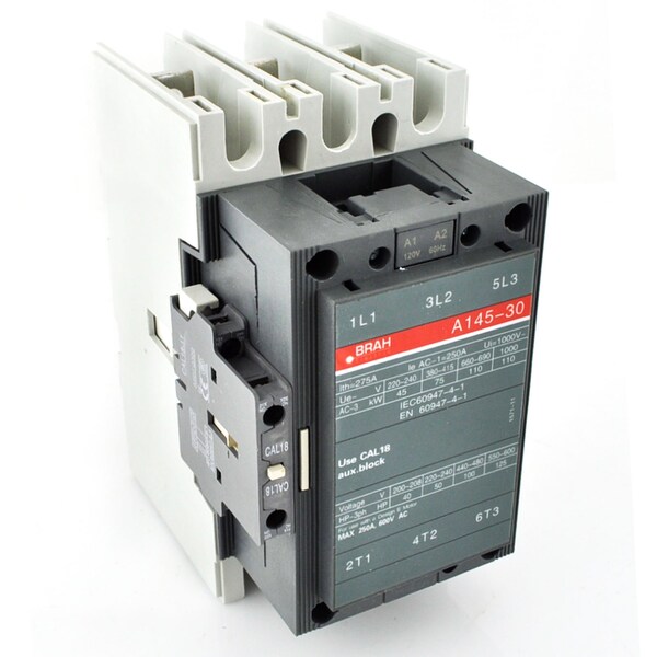 Brah Electric , Replacement 130A 600V 3P with 277VAC Closing Coil for A-Line Contactor A145-30-11-42 - BA145-30-11-42