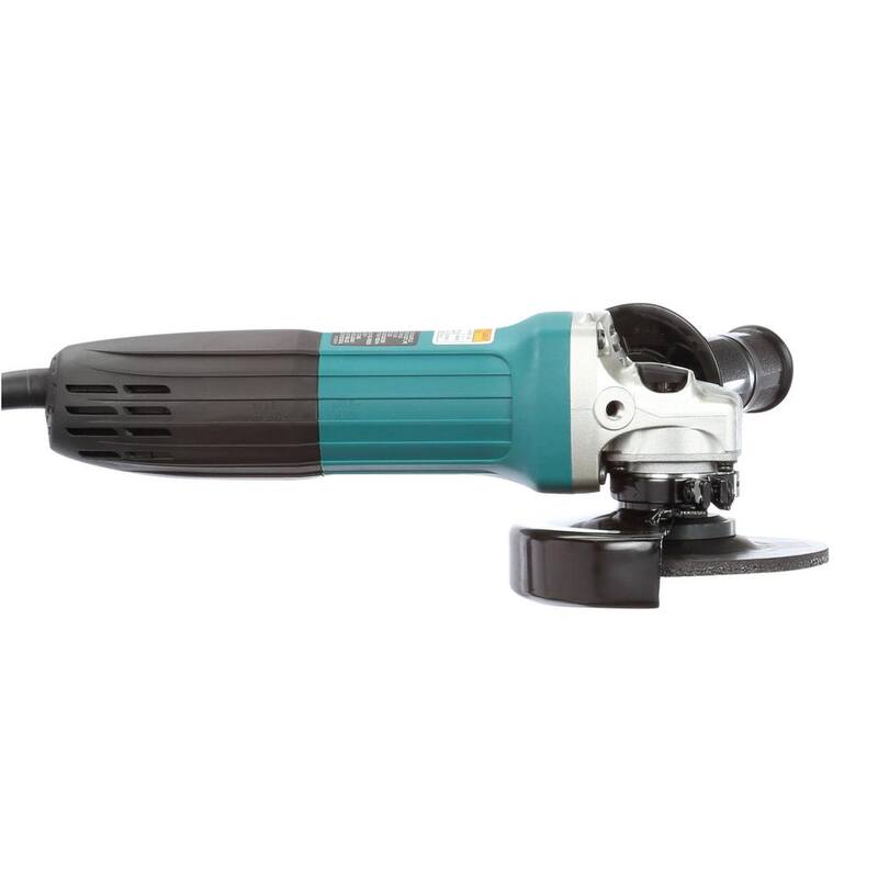 Martillo rotativo SDS-Plus para concreto/mampostería con cable de 1 pulgada y 8 amperes de Makita y esmeriladora angular con cable de 4-1/2 pulgadas en estuche rígido - HR2641X1