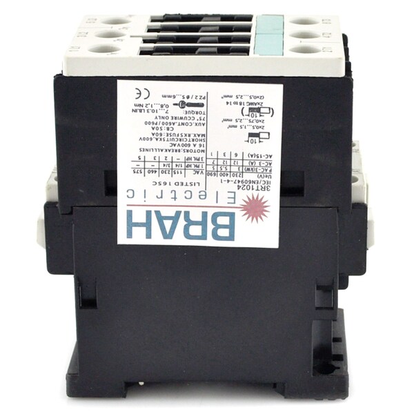 Brah Electric , Replacement 12A 600V 3P with 240VAC Closing Coil for Sirius Contactor 3RT1024-1AP61 - B3RT1024-1AP61