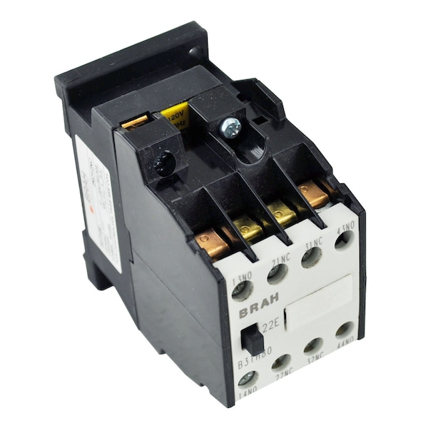 Brah Electric , Direct Replacement 16A 600V 4P with 120VAC Closing Coil for World Series Contactor 3TH8022 - B3TH8022