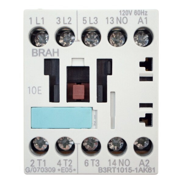 Brah Electric , Replacement 7A 600V 3P with 480VAC Closing Coil for Sirius Contactor 3RT1015-1AV61 - B3RT1015-1AV61