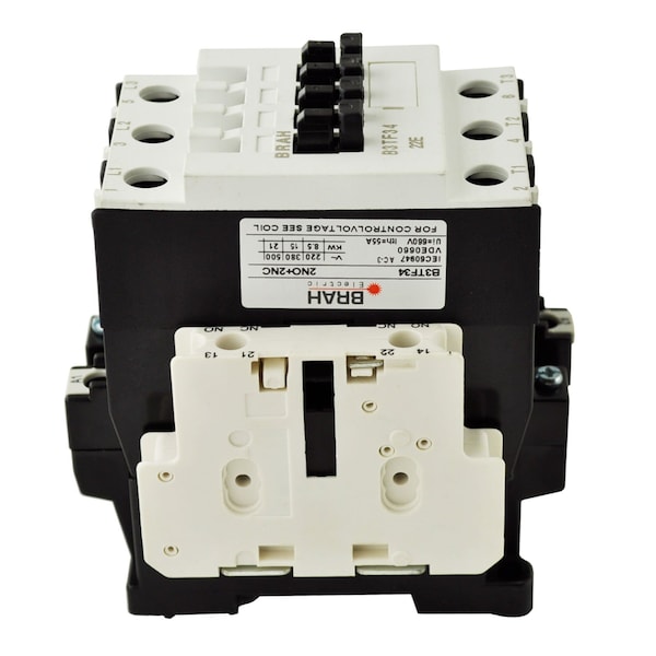 Brah Electric , Direct Replacement 32A 600V 3P with 110/120VAC Closing Coil for World Series Contactor 3TF34 - B3TF34
