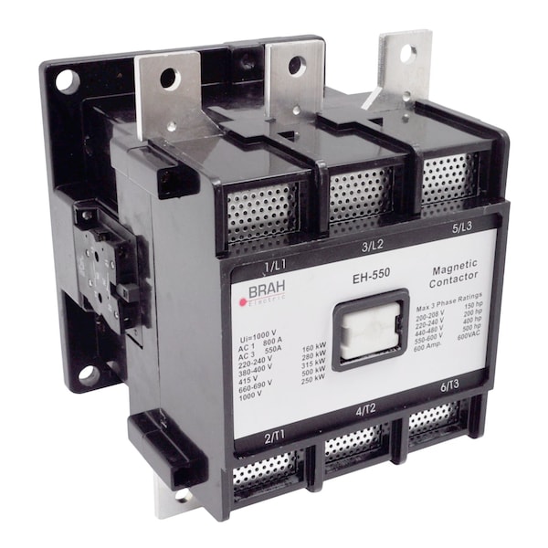 Brah Electric , Direct Replacement 550A 600V 3P with 120VAC Closing Coil for EH Series Contactor EH-550 - BEH-550