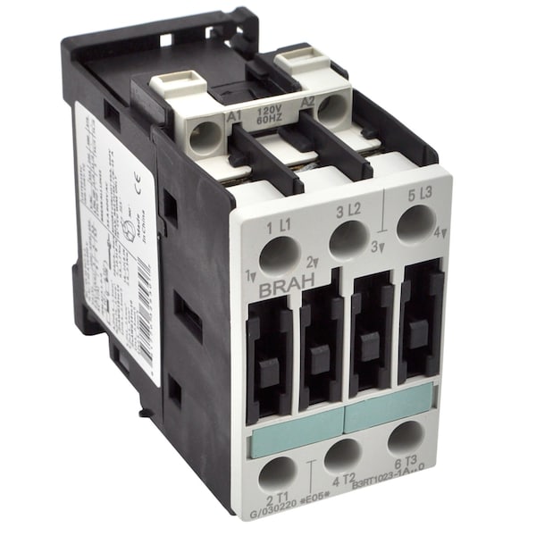 Brah Electric , Replacement 9A 600V 3P with 120VAC Closing Coil for Sirius Contactor 3RT1023-1AK61 - B3RT1023-1AK61