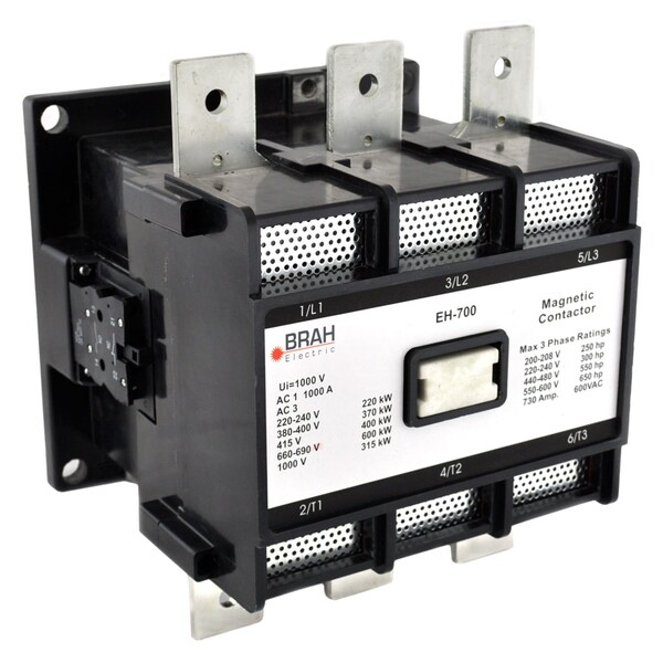 Brah Electric , Replacement 700A 600V 3P with 120VAC Coil for EH Series Contactor EH-700-30-22 - BEH-700-30-22