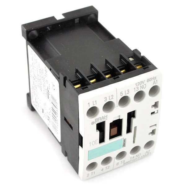 Brah Electric , Direct Replacement 12A 600V 3P with 120VAC Closing Coil for Sirius Contactor 3RT1017 - B3RT1017