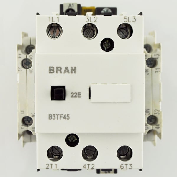 Brah Electric , Replacement 38A 600V 3P with 110/120VAC Closing Coil for World Series Contactor 3TF4522 - B3TF4522