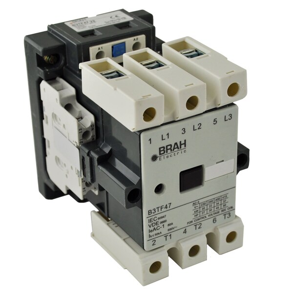 Brah Electric , Replacement 63A 600V 3P with 110/120VAC Closing Coil for World Series Contactor 3TF4722 - B3TF4722