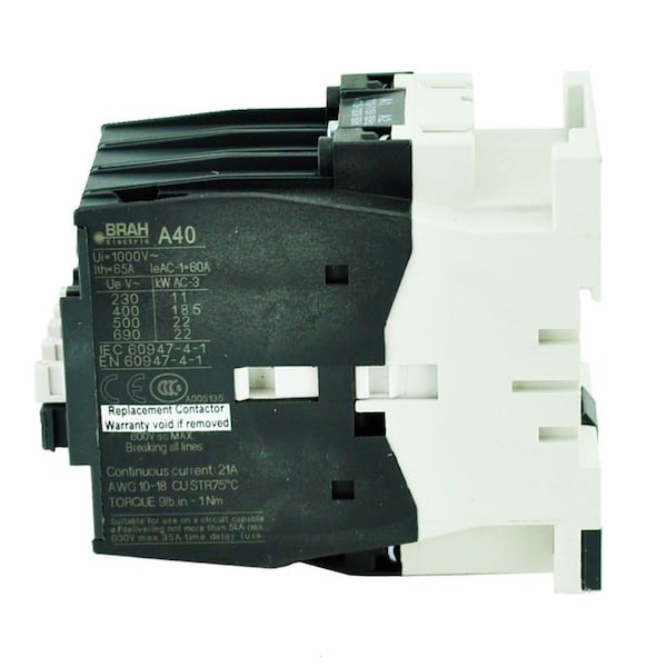 Brah Electric , Replacement 42A 600V 3P with 48VAC Closing Coil for A-Line Contactor A40-30-10-83 - BA40-30-10-83