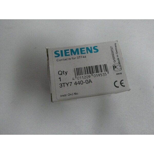 Siemens CONTACT KIT CONTACTOR PARTS AND ACCESSORY - 3TY7 440-0A