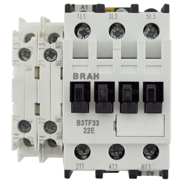 Brah Electric , Replacement 22A 600V 3P with 480VAC Coil for World Series Contactor 3TF3311-0AV0 - B3TF3311-0AV0