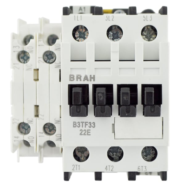 Brah Electric , Replacement 22A 600V 3P with 110/120VAC Closing Coil for World Series Contactor 3TF3322 - B3TF3322