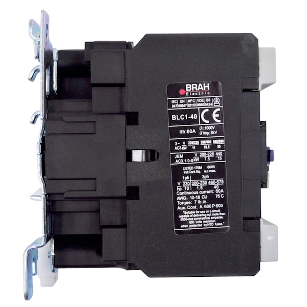 Brah Electric , Replacement 60A 600V 3P with 400VAC Closing Coil for TeSys D Contactor LC1D4011-V7 - BLC1D4011-V7
