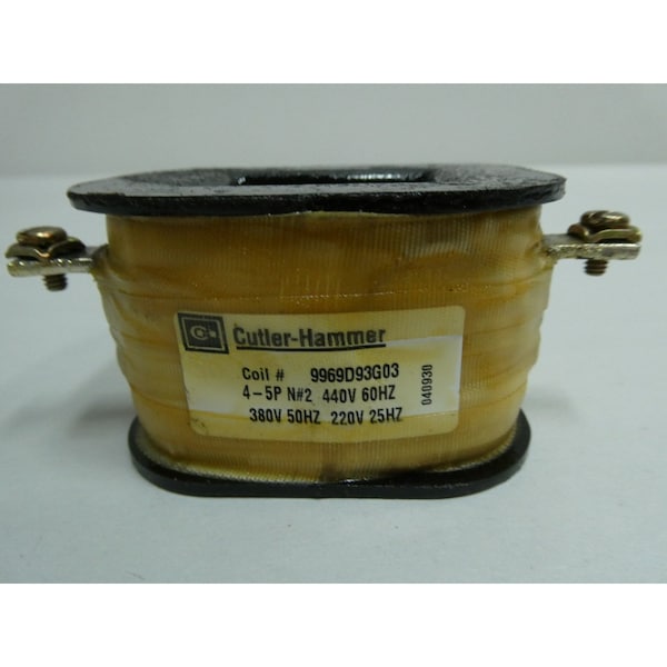 Eaton Cutler-Hammer MAGNETIC OPERATING COIL 220/380/440V-AC CONTACTOR PARTS AND ACCESSORY - 9969D93G03