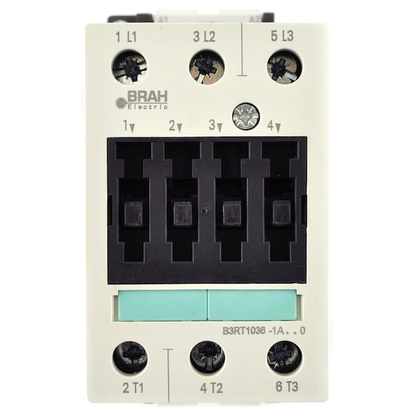 Brah Electric , Replacement 50A 600V 3P with 480VAC Closing Coil for Sirius Contactor 3RT1036-1AV61 - B3RT1036-1AV61