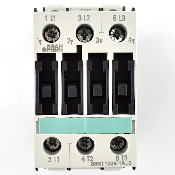 Brah Electric , Direct Replacement 25A 600V 3P with 120VAC Closing Coil for Sirius Contactor 3RT1026 - B3RT1026
