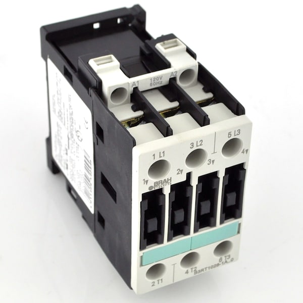 Brah Electric , Direct Replacement 25A 600V 3P with 120VAC Closing Coil for Sirius Contactor 3RT1026 - B3RT1026
