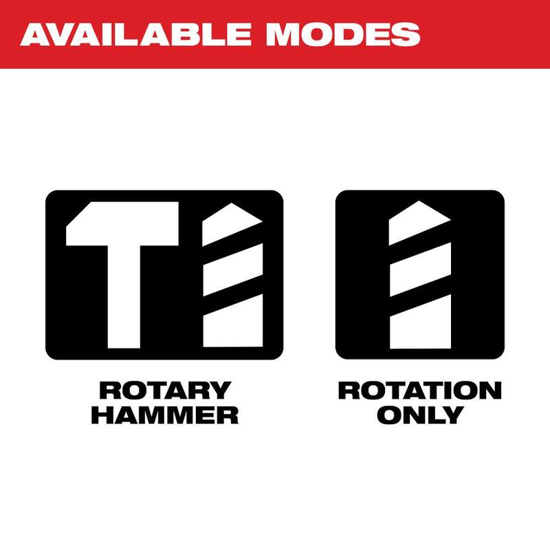 Kit de Taladro Rotativo de Martillo Milwaukee de 5.5 Amp 5/8 pulg. con Cable SDS-plus para Concreto/Mampostería con Estuche - 5263-21
