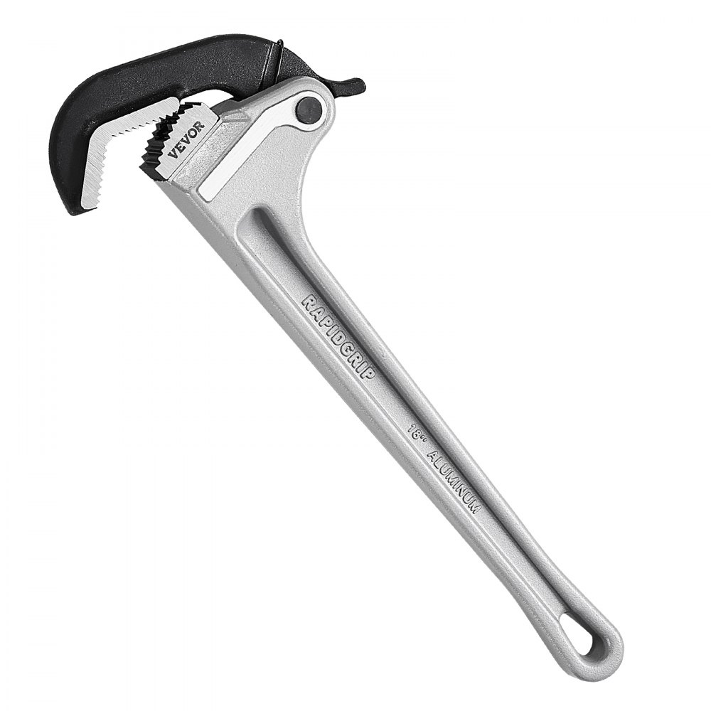 VEVOR Aluminum Straight Pipe Wrench 18 in Automatic Jaw Adjustment 60CRV Jaw - GQBS18INCHZG8OWPZV0