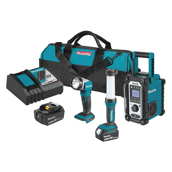Makita 18V LXT® Emergency Preparedness 3-Pc. Combo Kit (5.0Ah) - XT338T