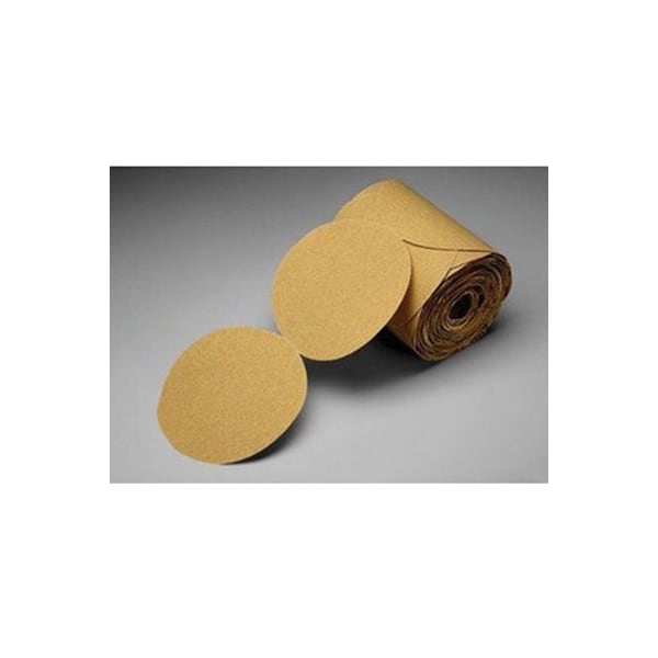 Disco de papel Stikit Gold de 3M, rollo de 216U, 5 pulgadas x NH P220 A-weight, 175 piezas - 7000118105