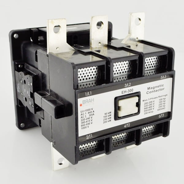 Brah Electric , Replacement 305A 600V 3P with 480VAC Coil for EH Series Contactor EH-300-30-22AS - BEH-300-30-22AS