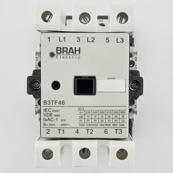 Brah Electric , Replacement 45A 600V 3P with 24VAC Coil for World Series Contactor 3TF4622-0AC2 - B3TF4622-0AC2