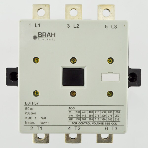 Brah Electric , Replacement 450A 600V 3P with 110/120VAC Closing Coil for World Series Contactor 3TF5722 - B3TF5722