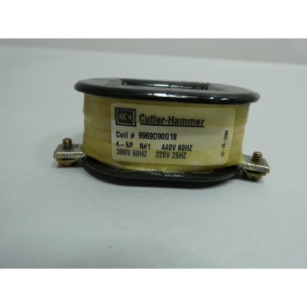 Eaton Cutler-Hammer SIZE 0-1 OPERATING COIL 440V-AC CONTACTOR PARTS AND ACCESSORY - 9969D90G18