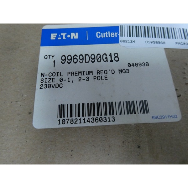 Eaton Cutler-Hammer SIZE 0-1 OPERATING COIL 440V-AC CONTACTOR PARTS AND ACCESSORY - 9969D90G18